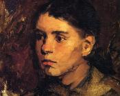 弗兰克 杜韦内克 : Head of a Young Girl